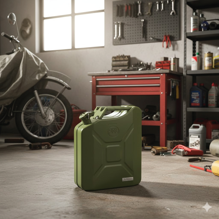 جالون معدني ثقيل 20 لتر من Jadever مع قفل آمن وهيكل فولاذي سميك