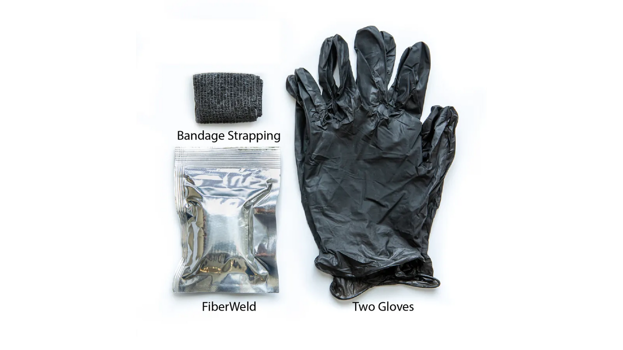 رباط الإصلاح الدائم FiberWeld™ بقوة 1500PSI لجفاف سريع وإصلاحات متعددة الأسطح