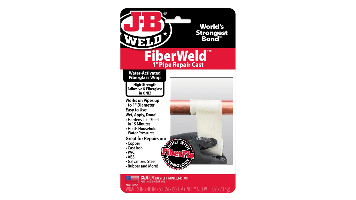 صندوق إصلاح الأنابيب FiberWeld™ 1" مع معجون إيبوكسي مقاوم للماء 500PSI