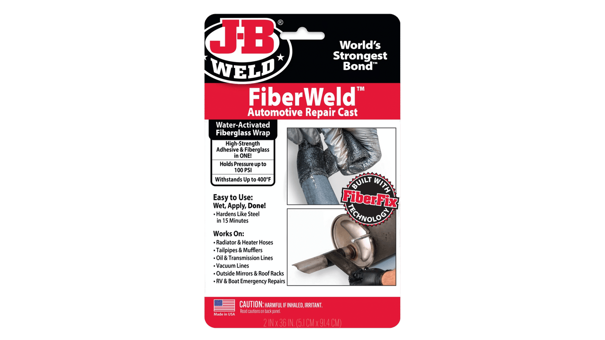 لفافات إصلاح السيارات من فايبرويلد - 2×36 بوصة مقاومة للماء وحرارة 400 درجة