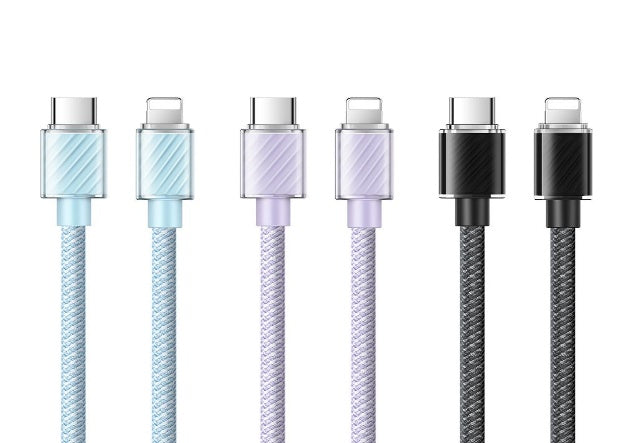 كابل شفاف من نوع C إلى Lightning قوي 1.2 متر شحن سريع 36 واط من Mcdodo