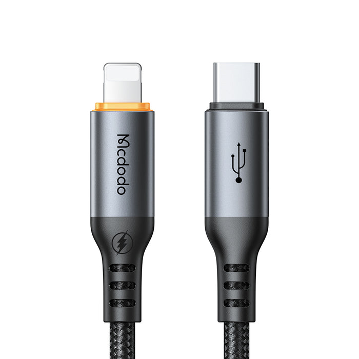 كابل USB-C إلى Lightning 36 واط مع إيقاف تشغيل تلقائي ومؤشر LED 1.2 متر من Mcdodo