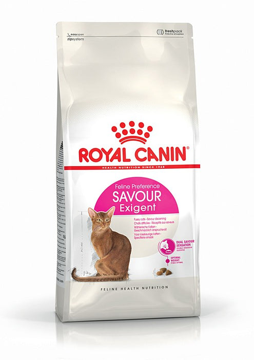 طعام جاف للقطط الانتقائية (Savour Exigent) بتركيبة ثنائية، 2 كجم من Royal Canin