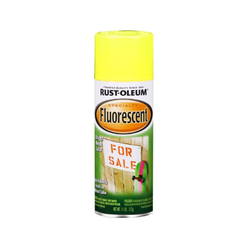 دهان رش ملمع فسفوري مضيء لون أصفر من Rust-Oleum