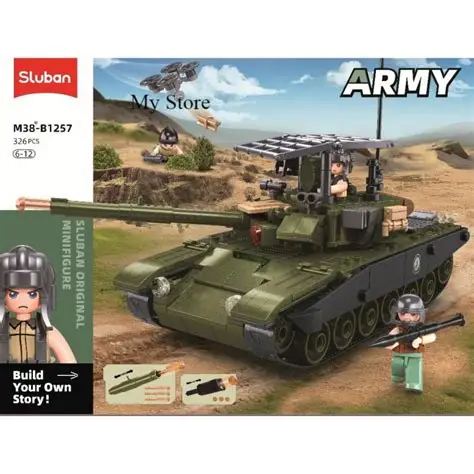لعبة تركيب دبابة ARMY-IFR-T90AS 318 قطعة من Sluban