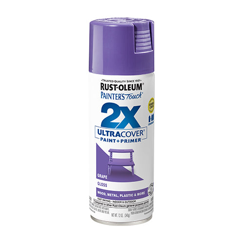دهان رش 2X ألترا كوفر بلون العنب اللامع من RUST-OLEUM
