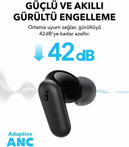 سماعات Soundcore R50i NC أسود بتصميم أنيق من Anker