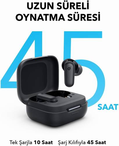 سماعات Soundcore R50i NC أسود بتصميم أنيق من Anker