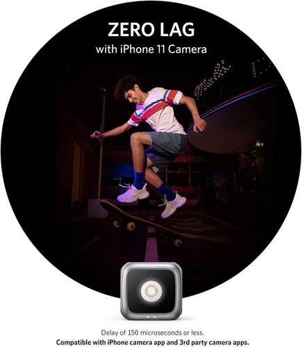 فلاش LED لـ iPhone لتحسين الإضاءة - رمادي غامق من Anker