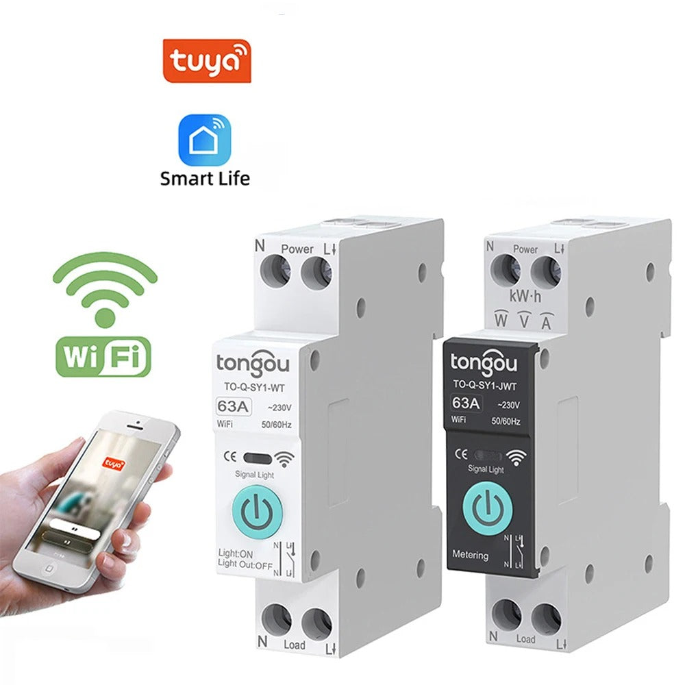 قاطع وعداد دائرة ذكي من TUYA . قياس - 1P 10a 32A قاطع وعداد دائرة ذكي من TUYA . قياس - 1P 10a 32A
