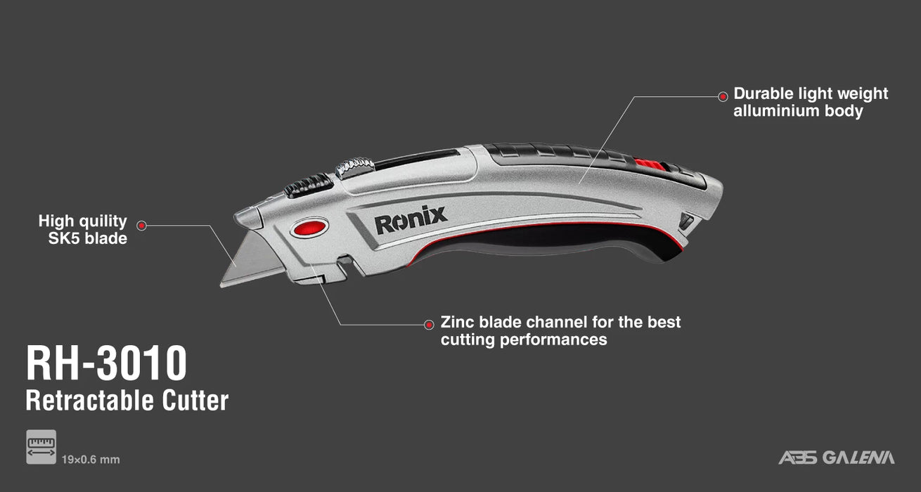 مشرط معكوف حديد من RONIX