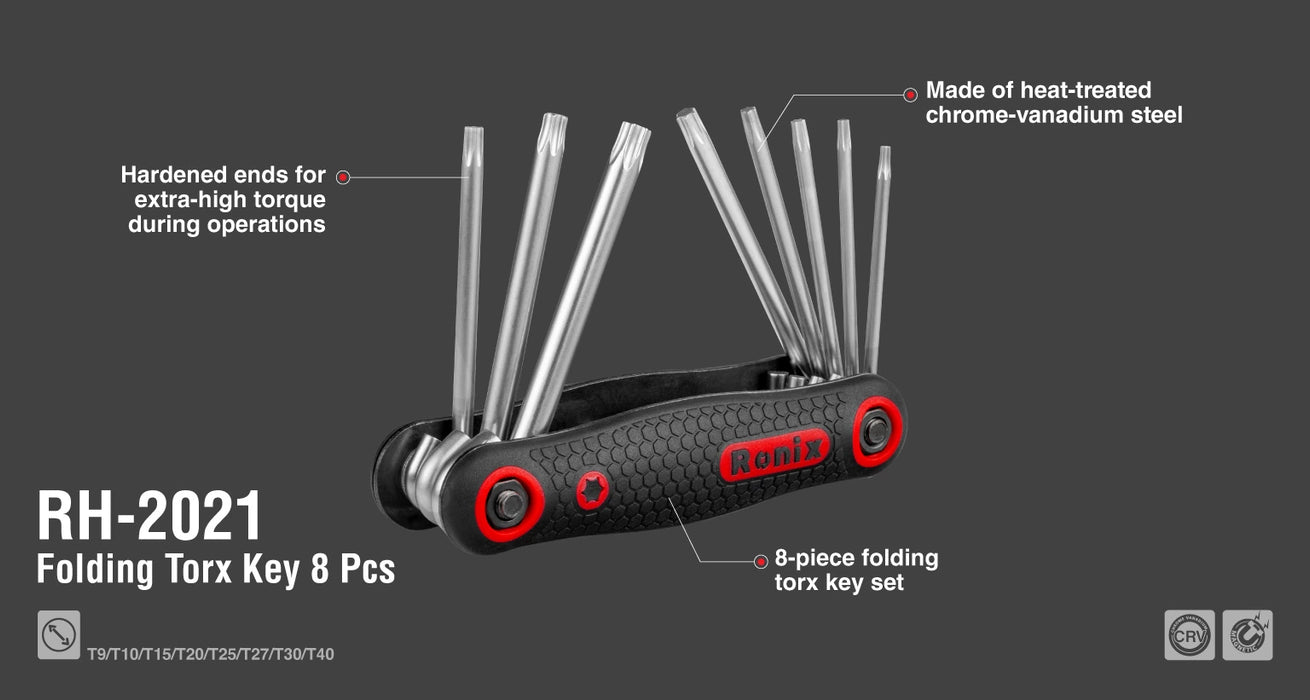 طقم الن كي مشرف طوي (8) من RONIX