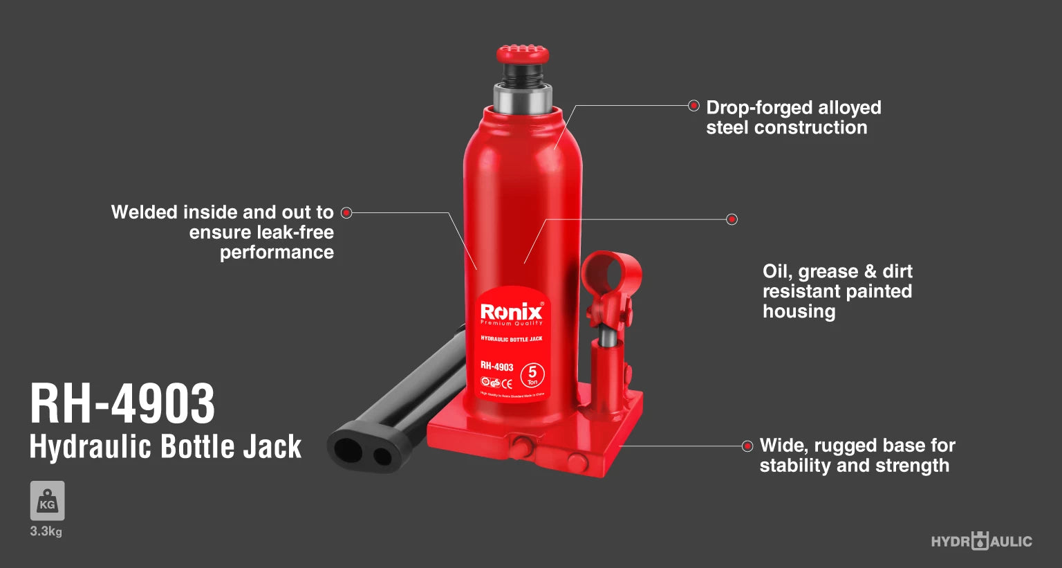 جك زيت 5 طن من RONIX جك زيت 5 طن من RONIX