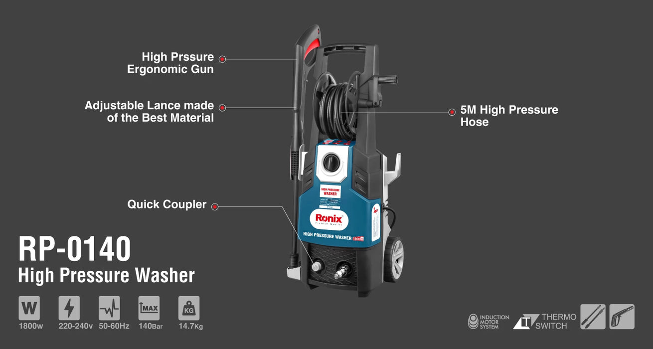 مضخة غسيل B140 ماتور من RONIX