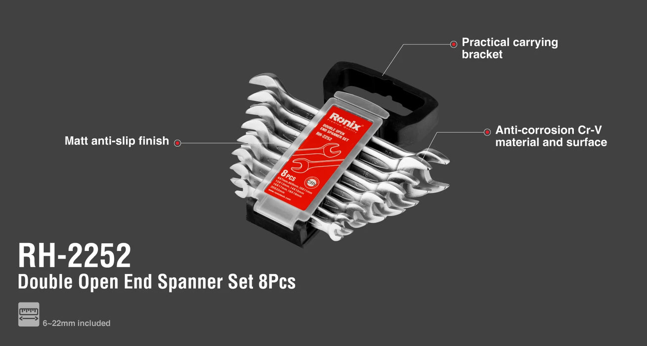 طقم شق 8 قطع من RONIX
