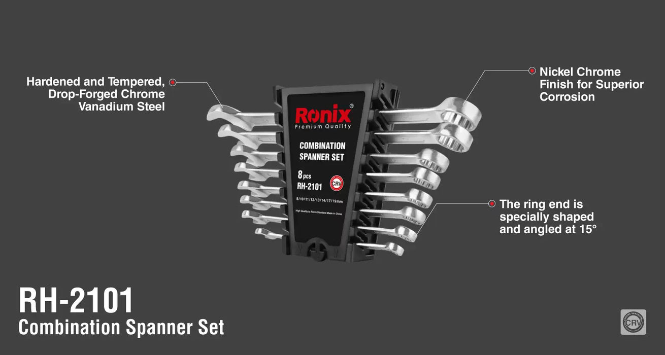 طقم شق رينج 8 قطع من RONIX