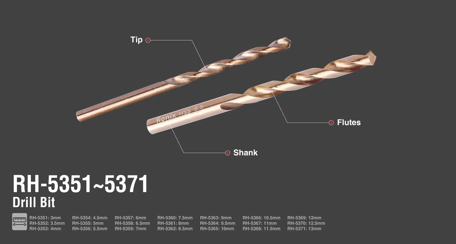ريش حديد 6 ملم من RONIX ريش حديد 6 ملم من RONIX