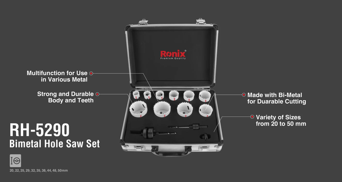 طقم هول سو 12قطعة من RONIX