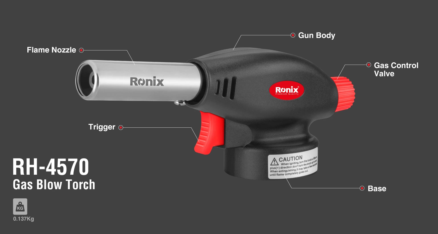 فرد غاز يدوي من RONIX فرد غاز يدوي من RONIX