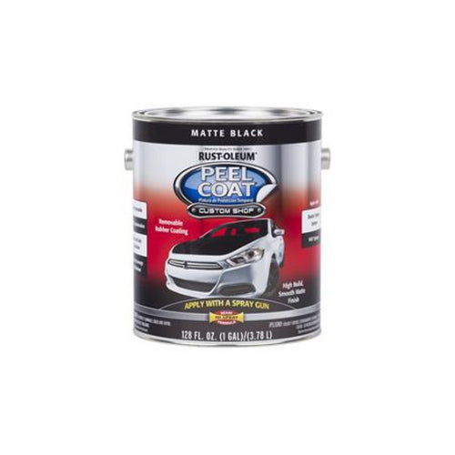 دهان مطاطي سائل للسيارات قابل للتقشير لون أسود مطفي سعة 1 جالون من Rust-Oleum