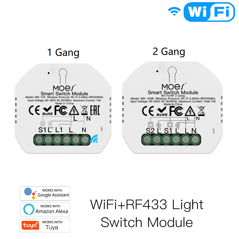 Mini Hidden Smart Switch - Dual - Wi-Fi Mini Hidden Smart Switch - Dual - Wi-Fi