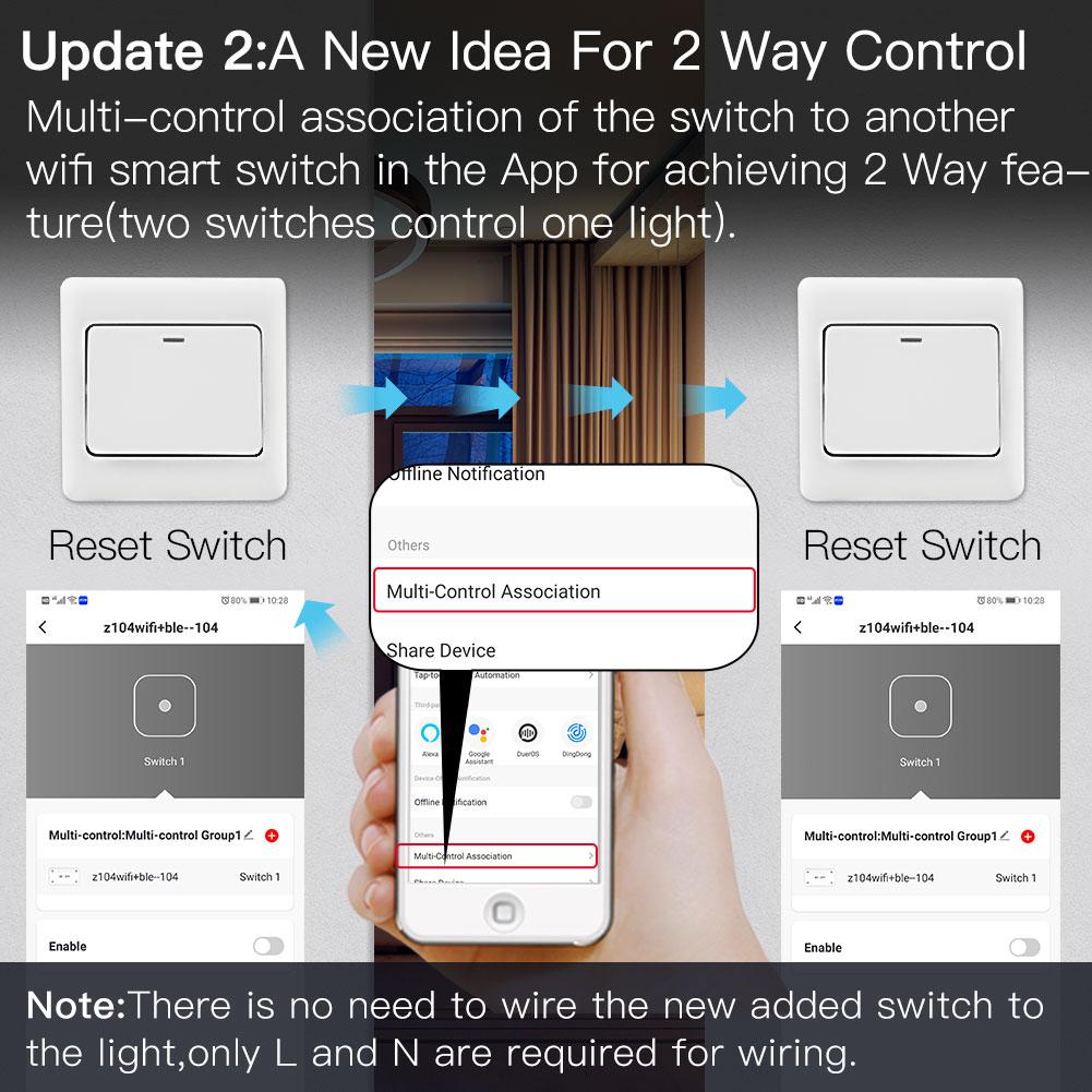 Mini Hidden Smart Switch - Dual - Wi-Fi Mini Hidden Smart Switch - Dual - Wi-Fi