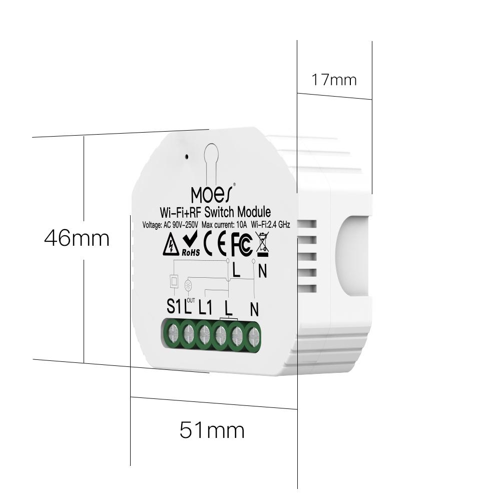 Mini Hidden Smart Switch - Dual - Wi-Fi Mini Hidden Smart Switch - Dual - Wi-Fi