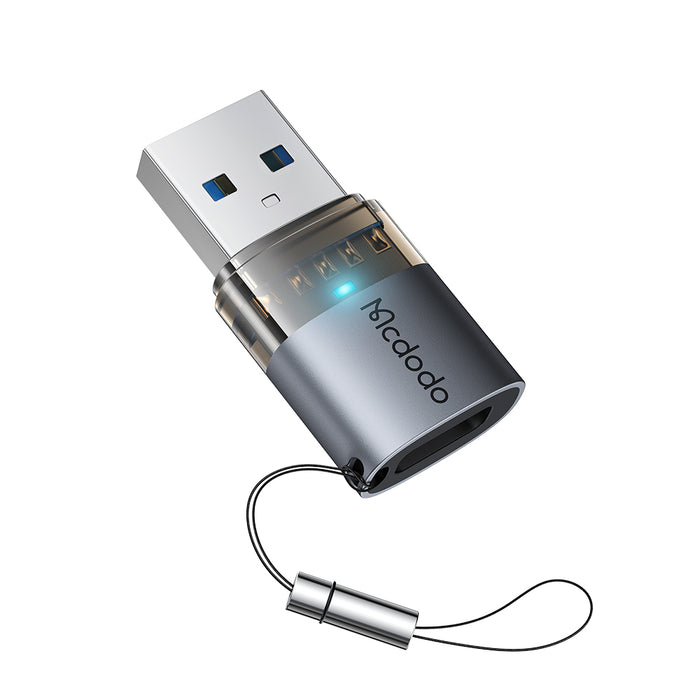 محول USB-C إلى USB-A 3.0 مع أضواء مؤشر وحبل تعليقي لنقل سريع 5Gbps من Mcdodo