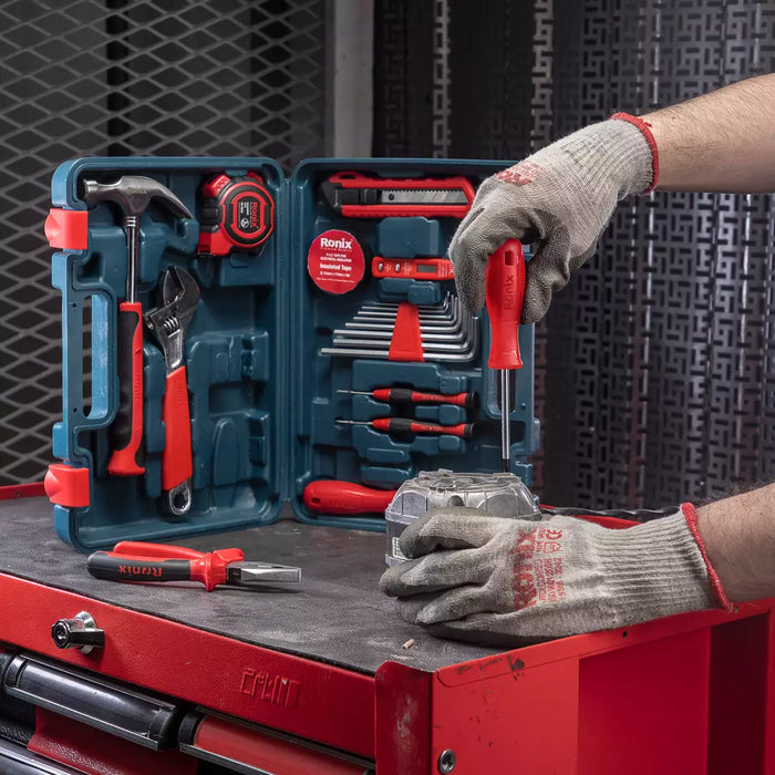 طقم عدة 12 قطعة مع شنتة من RONIX