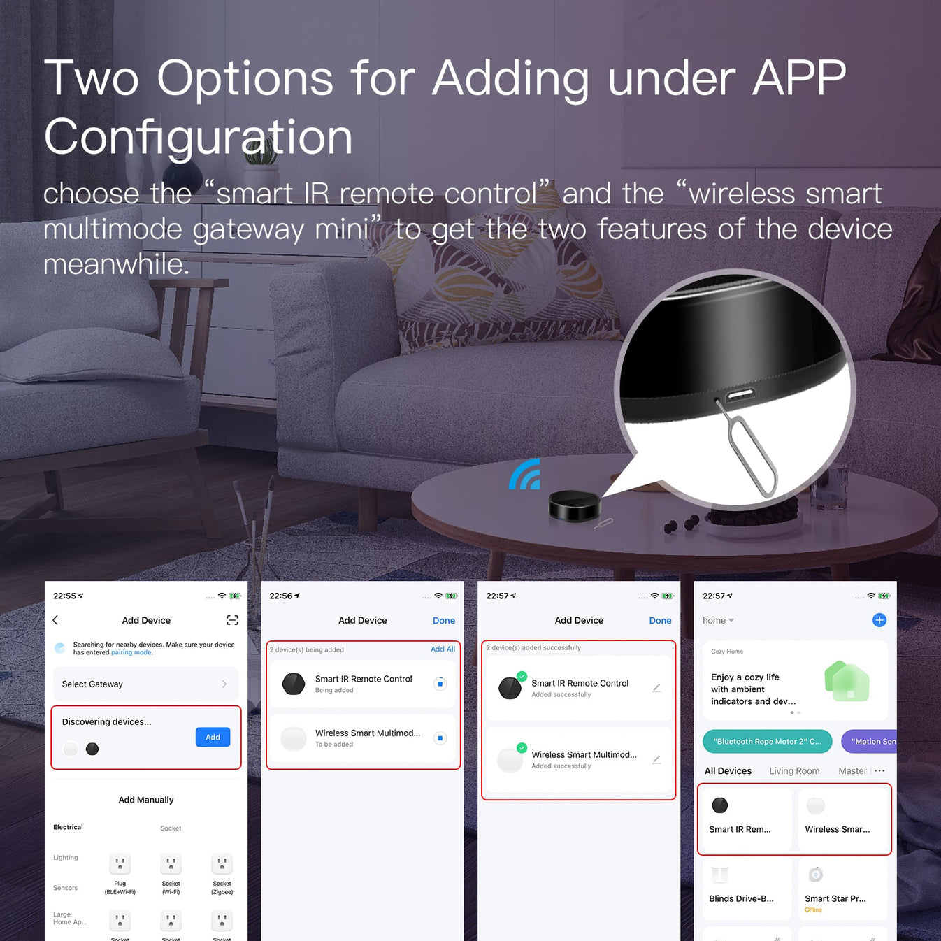 بوابة ZigBee الذكية (Hub) مع بديل الرموت IR بوابة ZigBee الذكية (Hub) مع بديل الرموت IR
