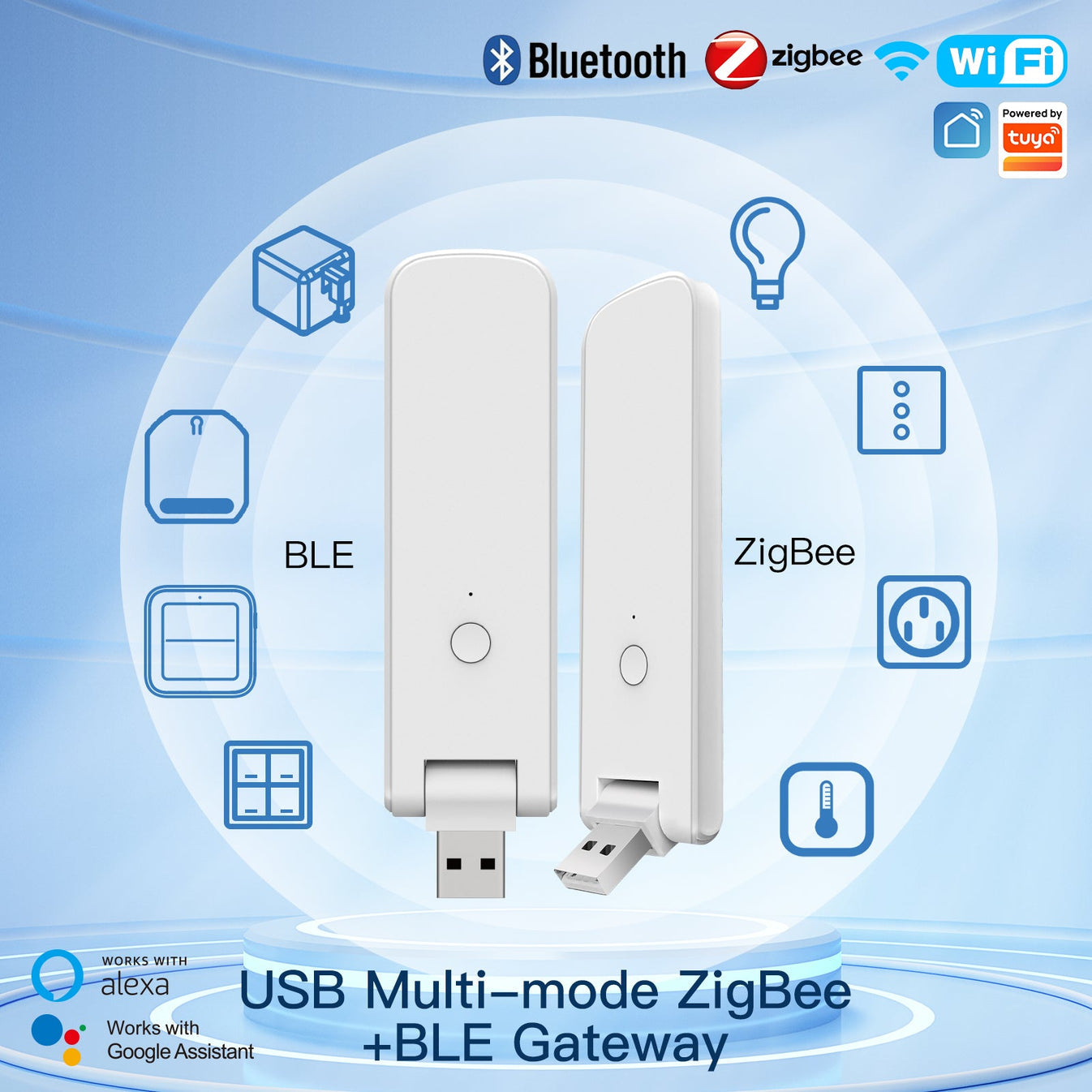 بوابة ZigBee الذكية (Hub) USB بوابة ZigBee الذكية (Hub) USB