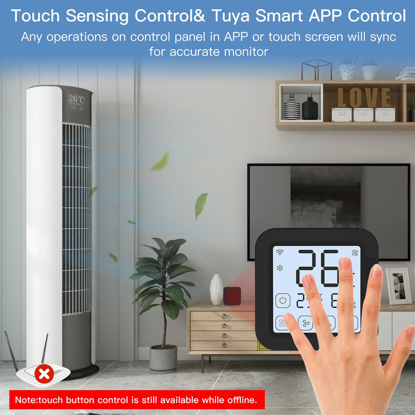 IR-AC thermostat for air conditioning operation IR-AC thermostat for air conditioning operation