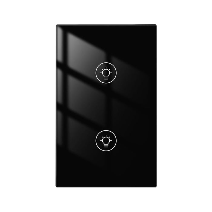 مفتاح ذكي - ثنائي- ديمر - US Type  - أسود