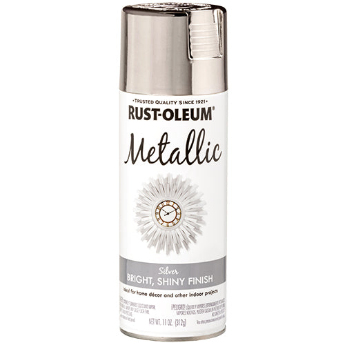 دهان رش ميتاليك معدني فضي عاكس سعة 11 أونصة سريع الجفاف من Rust-Oleum