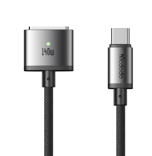 كابل مغناطيسي USB-C إلى ماغسيف 3 بسعة 140 واط وطول 2 متر مع LED للتأكيد من Mcdodo