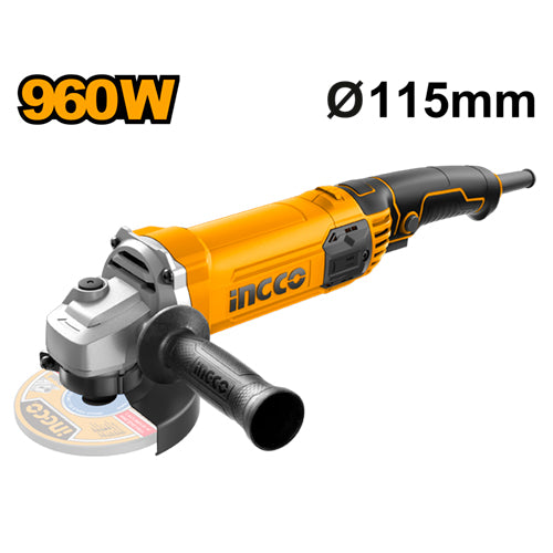 صاروخ 4.5" 960 واط بجهد 220-240 فولت وسرعة 12000 دورة لسهولة التحكم من INGCO