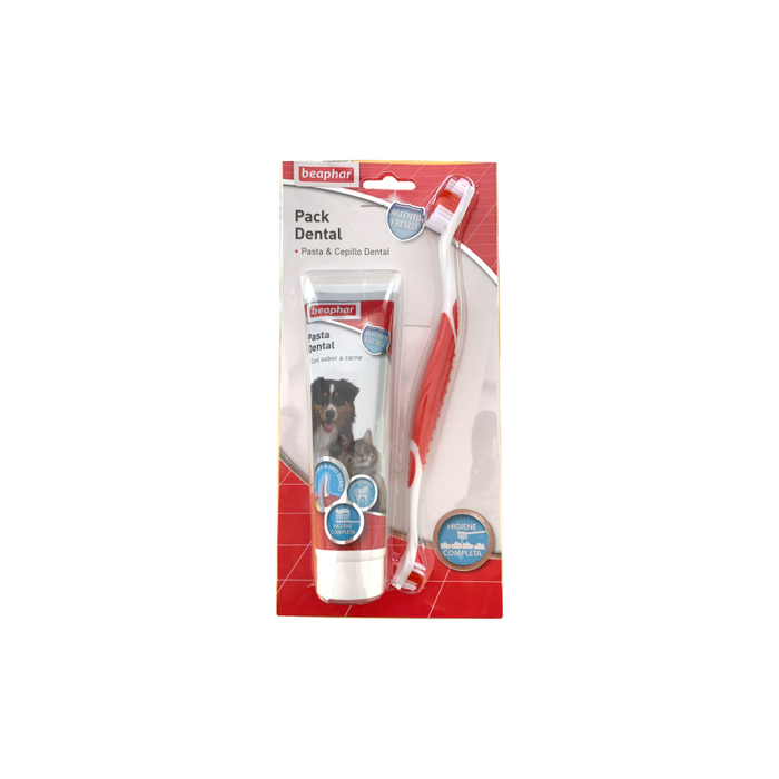 Biofar Set, Toothbrush and Toothpaste for Dogs and Cats