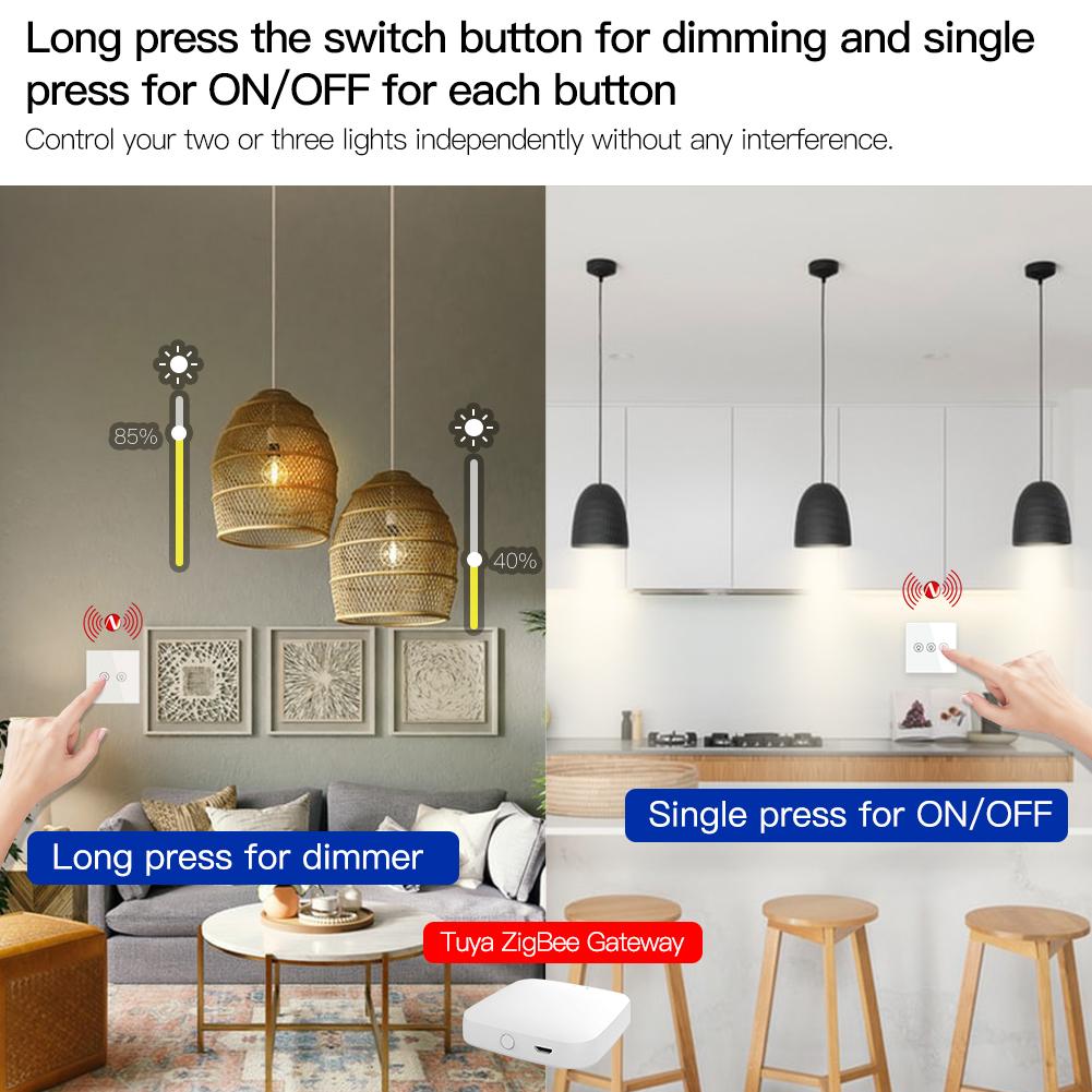 مفتاح ذكي - احادي - ديمرZigbee - EU Type - أسود مفتاح ذكي - احادي - ديمرZigbee - EU Type - أسود