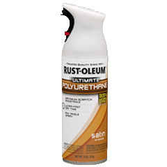 دهان رش بولي يوريثان مطفي لامع لحماية وتكسية الخشب من Rust-Oleum