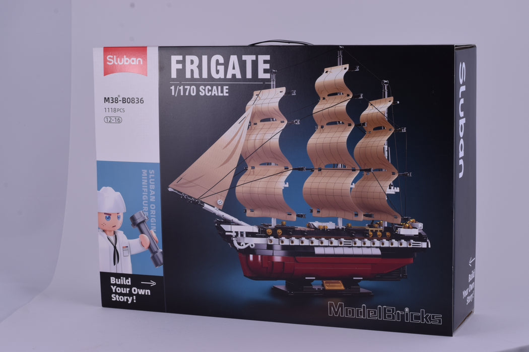 لعبة تركيب السفينة الحربية USS Constitution 1:170 من Sluban