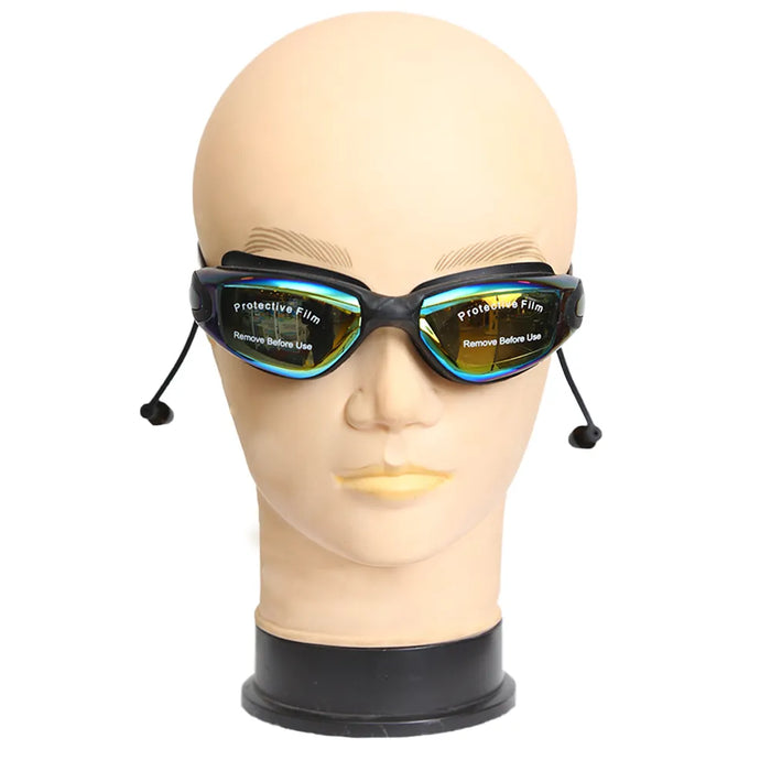 نظارة سباحة مع سدادات أذن SPEEDO - رؤية واضحة وحماية UV وحزام قابل للتعديل