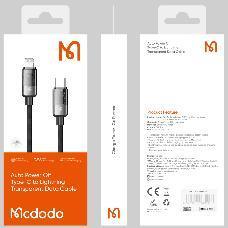 كابل شفاف C إلى Lightning بقدرة 36 واط وطول 1.2 متر مع تنبيه LED من Mcdodo