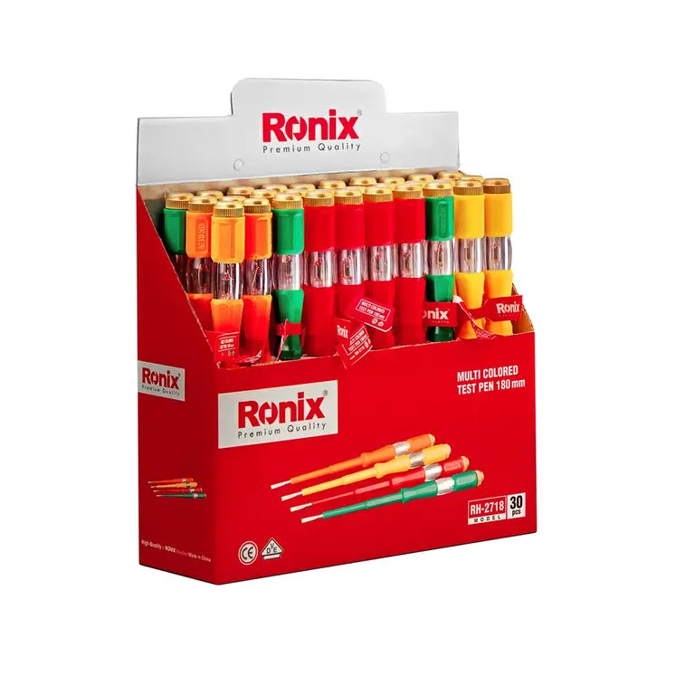 مفك تستر 180ملم 30 حبة من RONIX مفك تستر 180ملم 30 حبة من RONIX