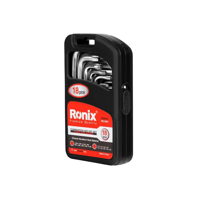 طقم الن كي مشرنف + عادي 18 قطعة من RONIX