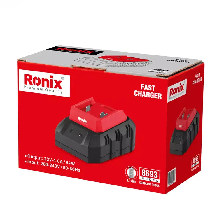شاحن سريع RONIX 8693 20V Ah 4.0 شاحن سريع RONIX 8693 20V Ah 4.0