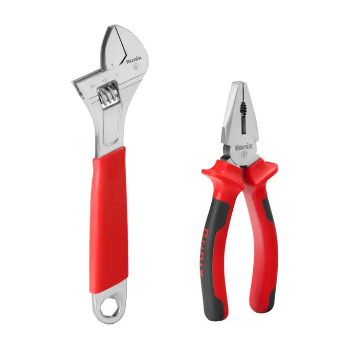 طقم عدة 12 قطعة مع شنتة من RONIX