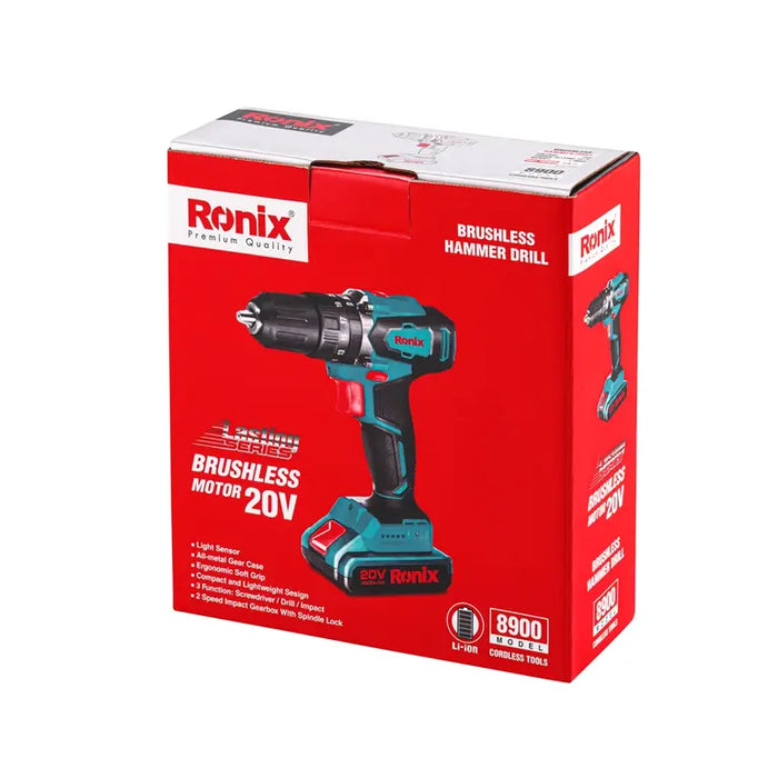 دريل شحن مفرد (بدون شاحن وبطارية) 20V من RONIX