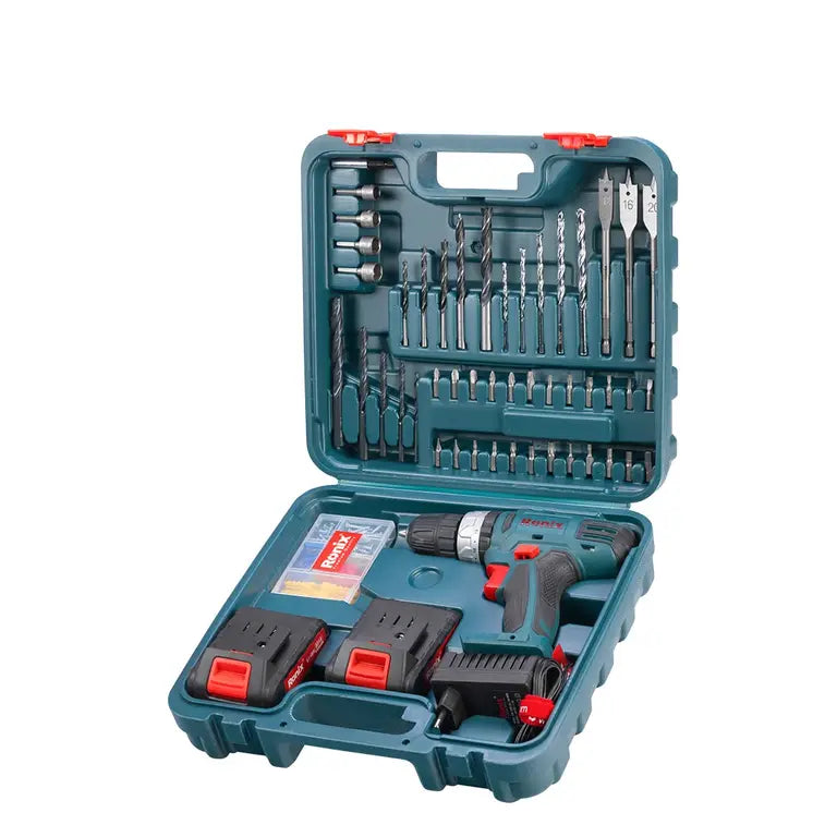 دريل شحن مع طقم ريش RONIX RS-8019 18V دريل شحن مع طقم ريش RONIX RS-8019 18V