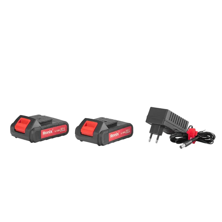 دريل شحن مع طقم ريش RONIX RS-8019 18V دريل شحن مع طقم ريش RONIX RS-8019 18V