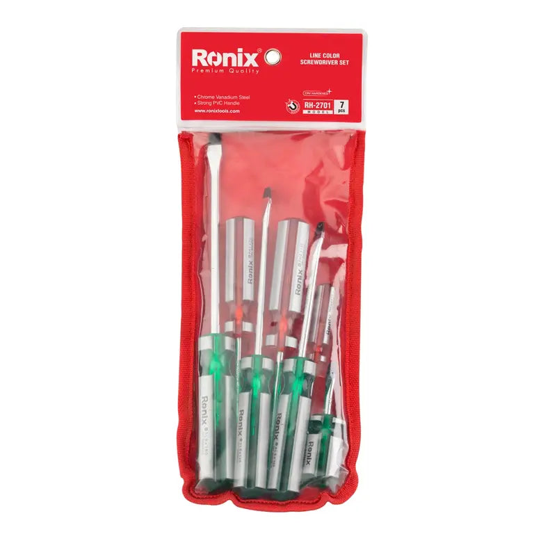 طقم مفك 7 قطع من RONIX طقم مفك 7 قطع من RONIX